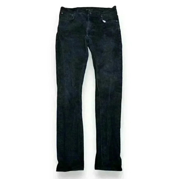 NUDIE JEANS CO Men’s Straight Slim Fit Jeans Organic Black W33 L34 Dean Stretch - Picture 2 of 12